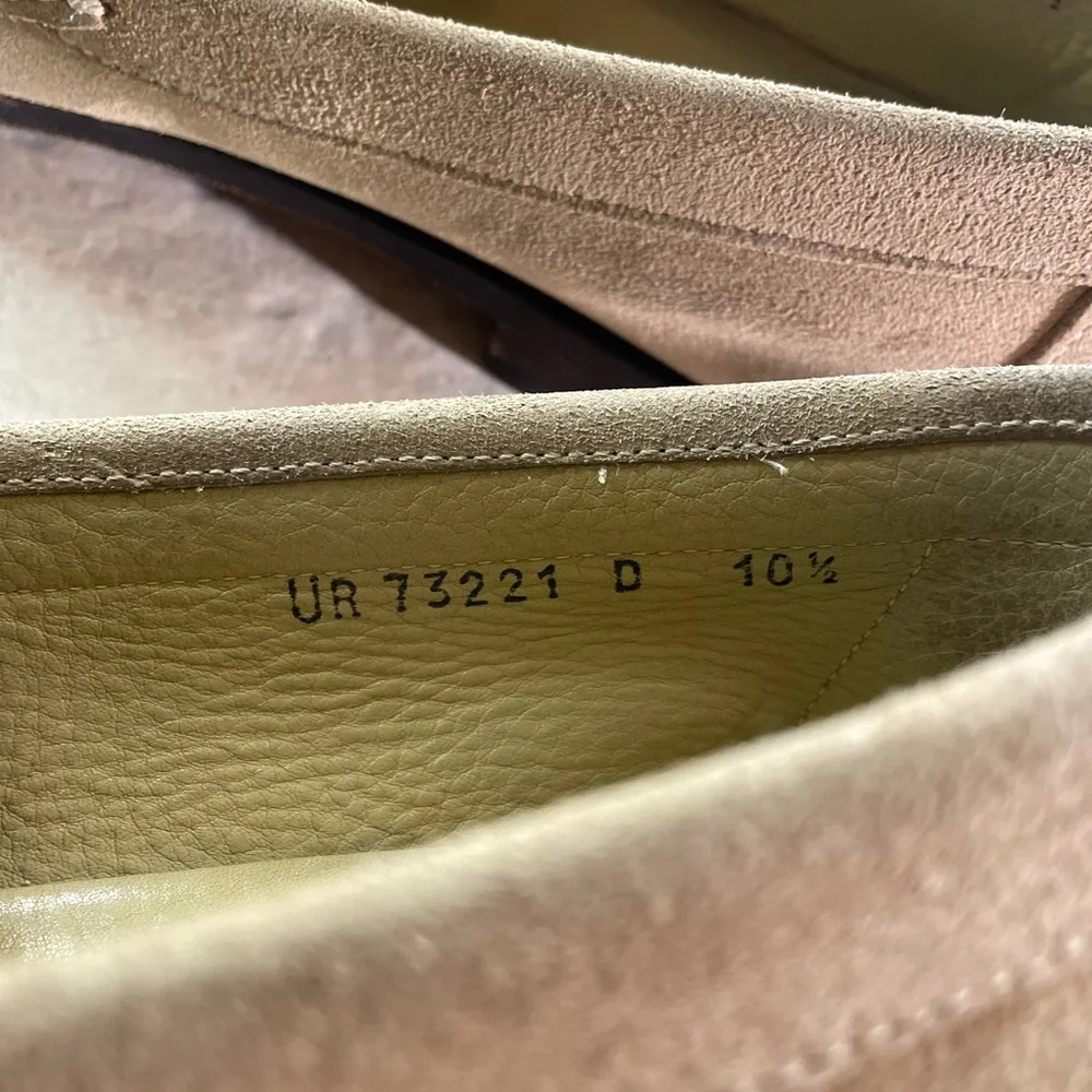 Salvatore Ferragamo Beige Suede Bit Loafers